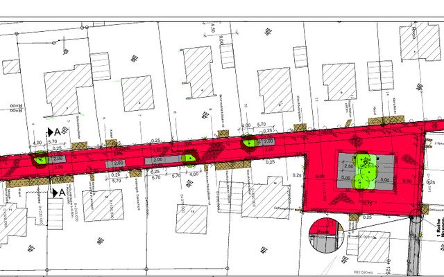 PDF-Plan Kanal- und Straßenbaumaßnahme Sudetenstraße in Oldenburg in Holstein