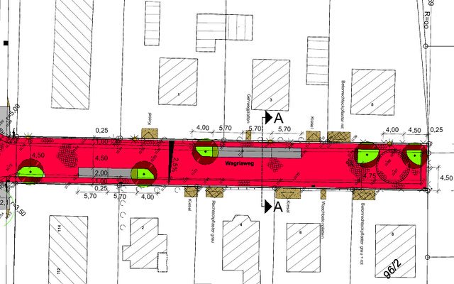 PDF-Plan Kanal- und Straßenbaumaßnahme Wagriaweg 3. BA in Oldenburg in Holstein